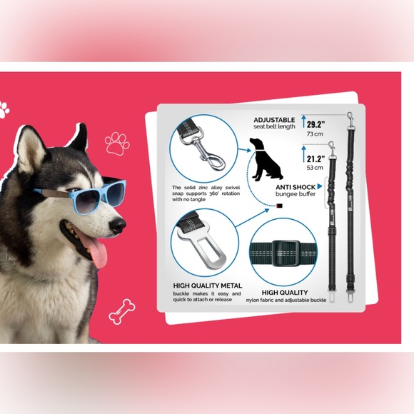 Seat belt for dogs + free gift 🎁 NWOT - Picture 4 of 4